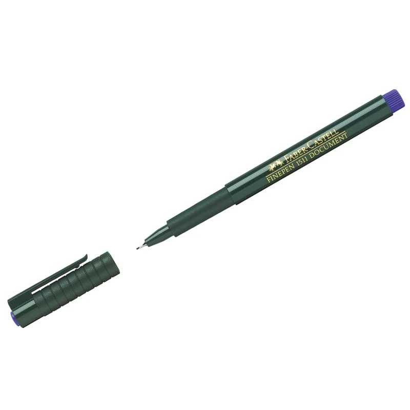 Ручка капиллярная Faber-Castell "Finepen 1511" синяя, 0,4мм. 151151