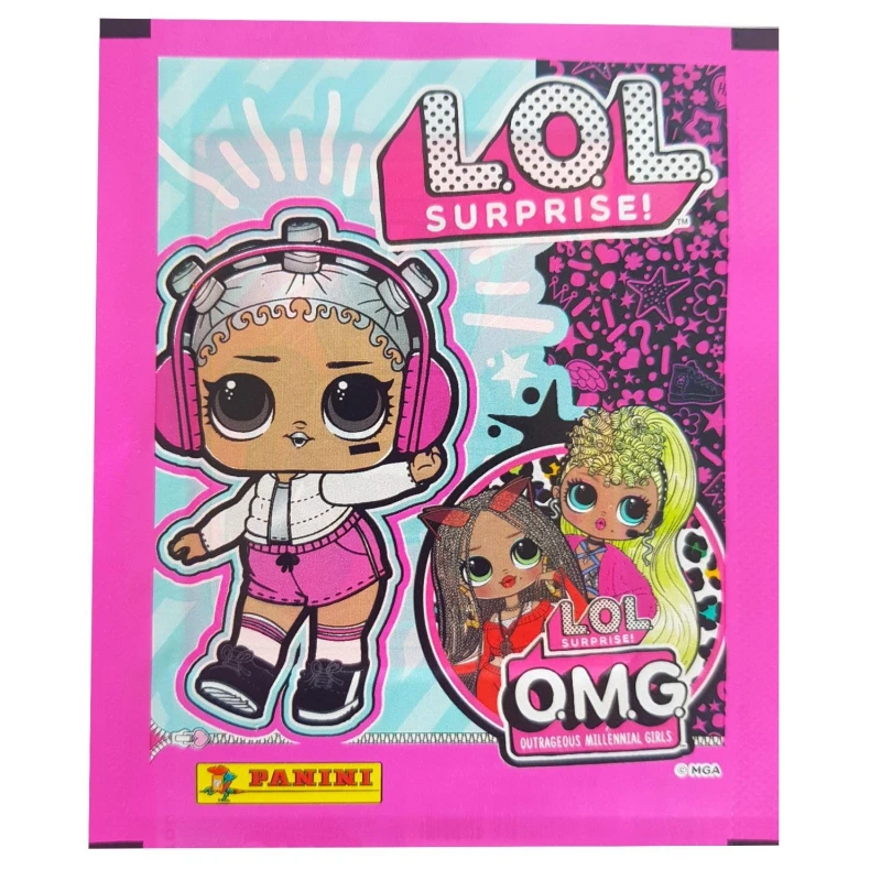 Наклейки Panini LOL SURPRISE - OMG, 5 наклеек в пакетике
