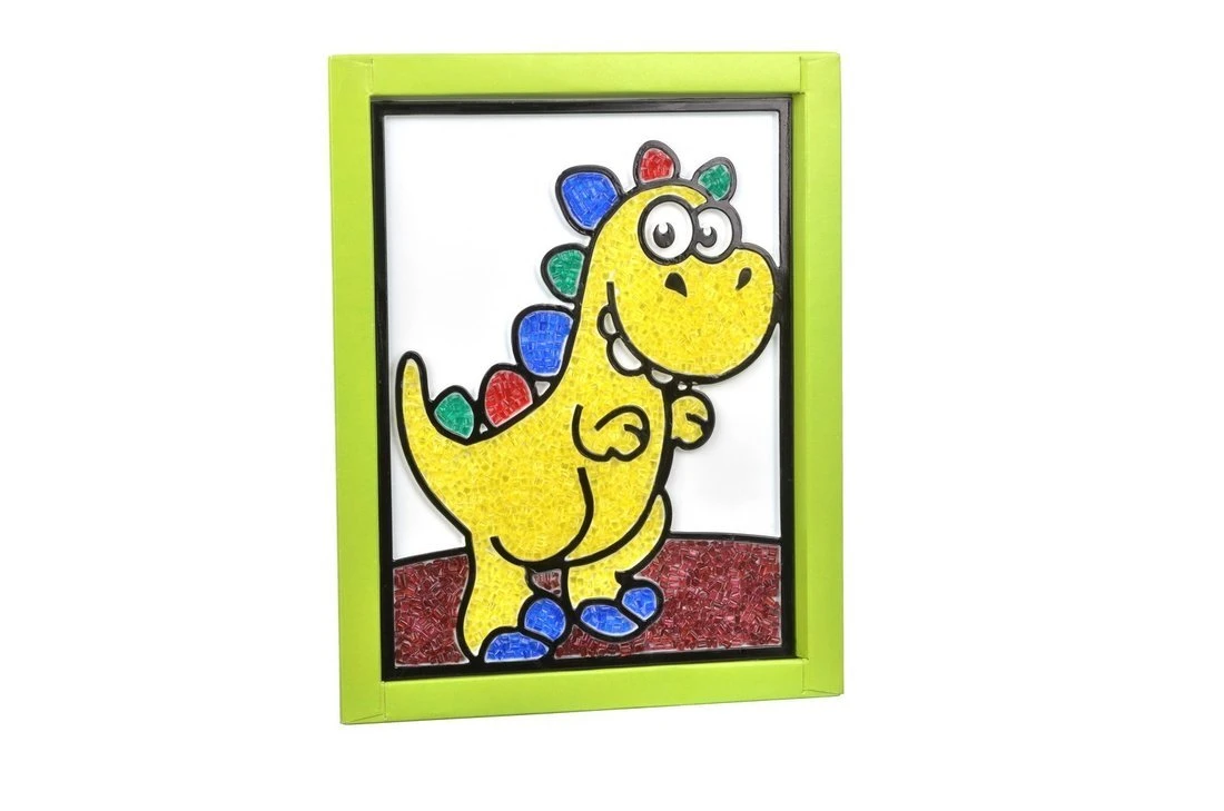 Набор для творчества Насыпь-наклей Динозаврик Набор для творчества Насыпь-наклей Динозаврик