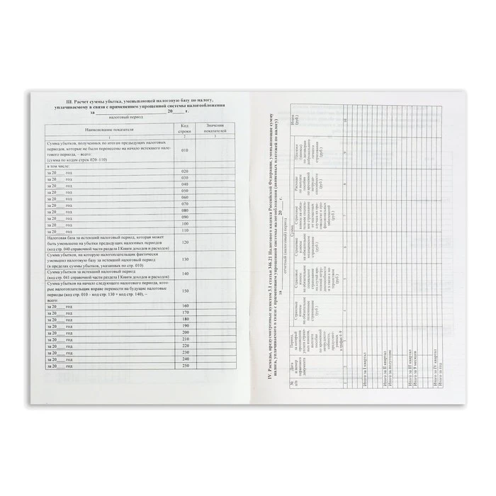 Журнал учета доходов и расходов организаций и ИП, А4 20л