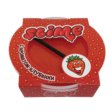Слайм (лизун) "Slime Mega", аромат клубники, 300 г, ВОЛШЕБНЫЙ МИР,