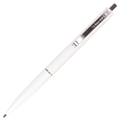 Ручка шариковая автоматическая SCHNEIDER "K15", СИНЯЯ, корпус белый,
