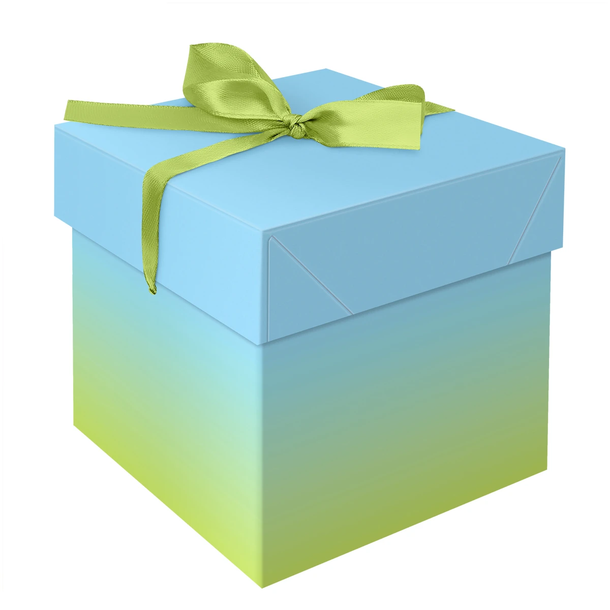 Коробка складная подарочная MESHU "Duotone. Blue-Green gradient",