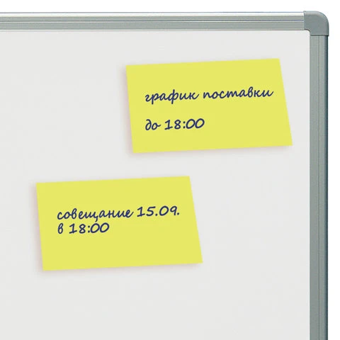 Блок самоклеящийся (стикер), BRAUBERG, НЕОНОВЫЙ, 76х51 мм, 90 л., желтый, 122699