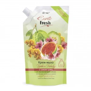 ВИТЭКС EXOTIC FRESH Крем-мыло ГУАВА ГИБИСКУС, дой пак 750мл/6шт, код 24 54