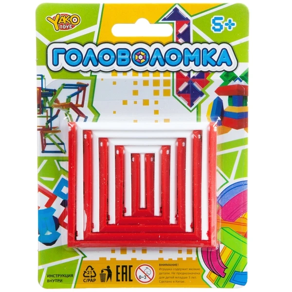 Игр. пласт. головоломка прямоуг. рамки, рус. упак. CRD 10,8х14,8 см.