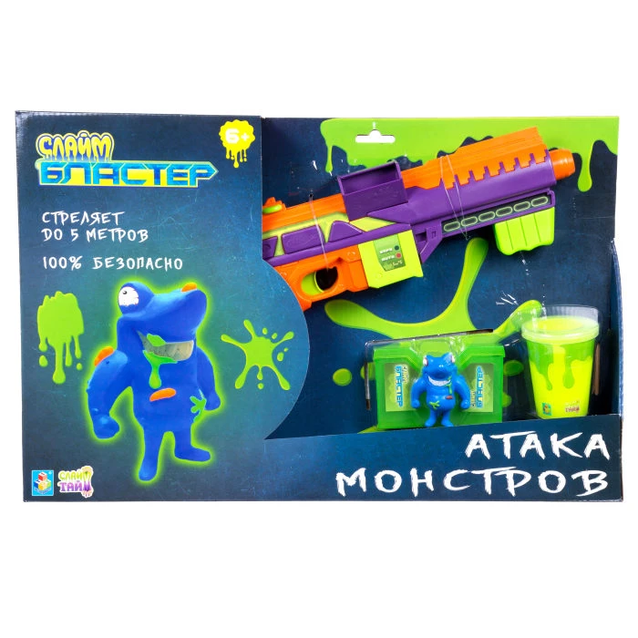1TOY Слайм Бластер "Атака монстров". Т15830 1TOY Слайм Бластер "Атака монстров". Т15830