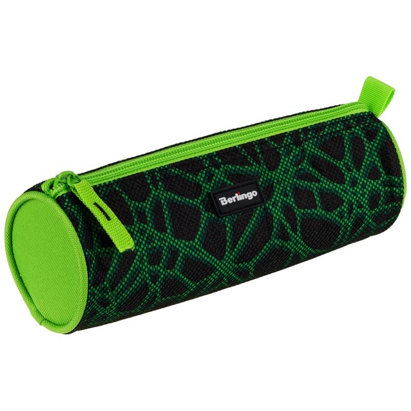 Пенал-тубус 210*70 Berlingo "Green net", полиэстер Пенал-тубус 210*70 Berlingo "Green net", полиэстер