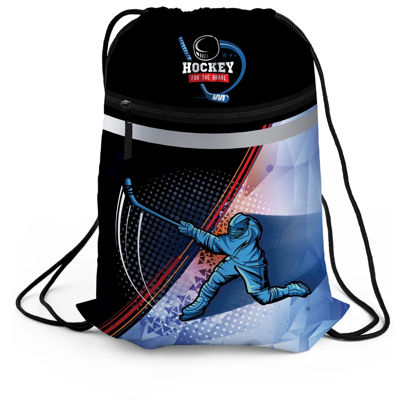 Мешок для обуви 1 отделение Berlingo "Ice", 460*360мм, светоотражающая