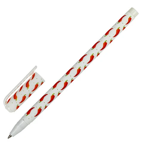 Ручка шариковая BRAUBERG SOFT TOUCH STICK "CHILI PEPPER", СИНЯЯ,