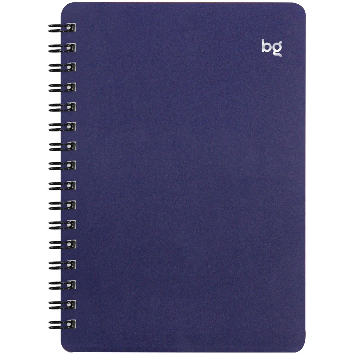 Записная книжка А6 60 листов, на гребне BG "Base", синяя пластиковая