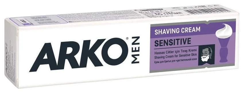 ARKO MEN крем для бритья 65гр. SENSETIV (голубой) арт.508150