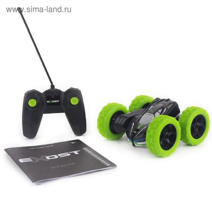 Машинка на радиоуправлении «Шторм», зелёная, масштаб 1:18