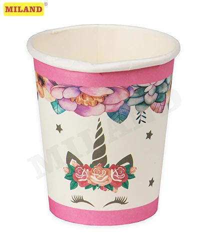 Бумажные стаканы Красивый единорог, 250 мл, 6 шт, еврослот СП-5313