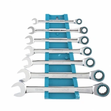 Набор ключей комбинированных GROSS трещеточных 7штук 14890