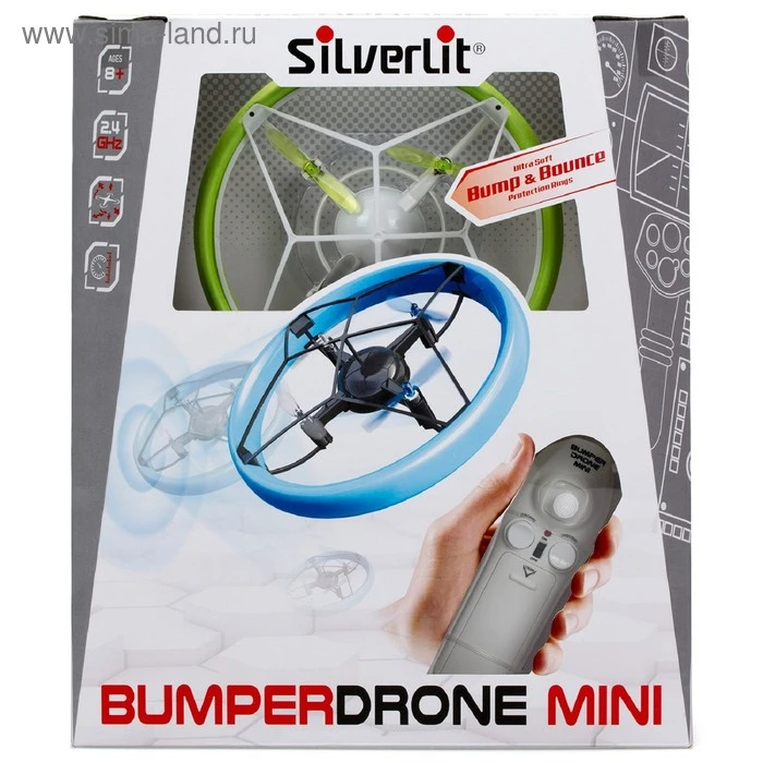 Бампер мини радиоуправляемый «Дрон», цвет зелёный