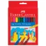 Фломастеры FABER-CASTELL, 24 цвета, смываемые, картонная упаковка, европодвес,