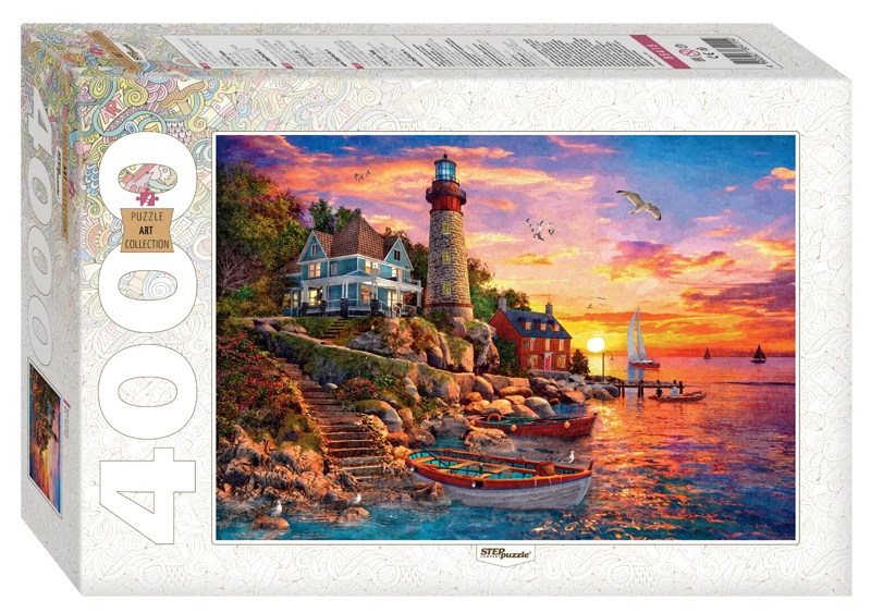 Мозаика "puzzle" 4000 "Маяк на закате"