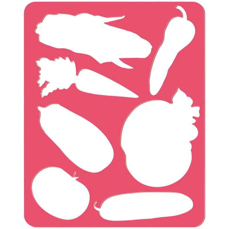Трафарет-раскраска "Овощи": ТТ96 штр.:  4670004011294