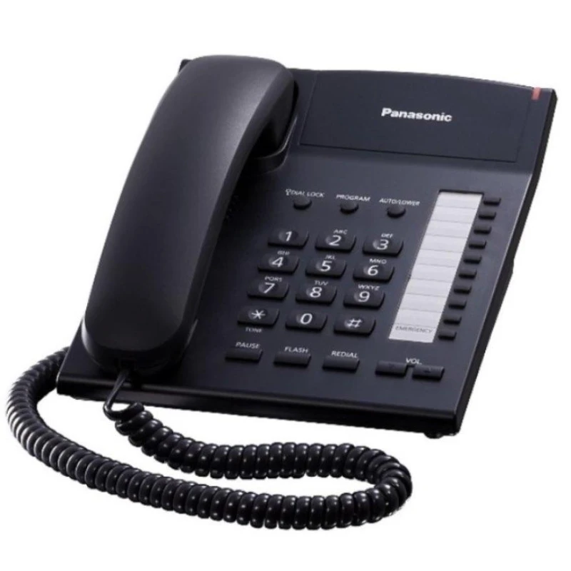 Телефон проводной Panasonic KX-TS2382RUB чер (KX-TS2382RUB)