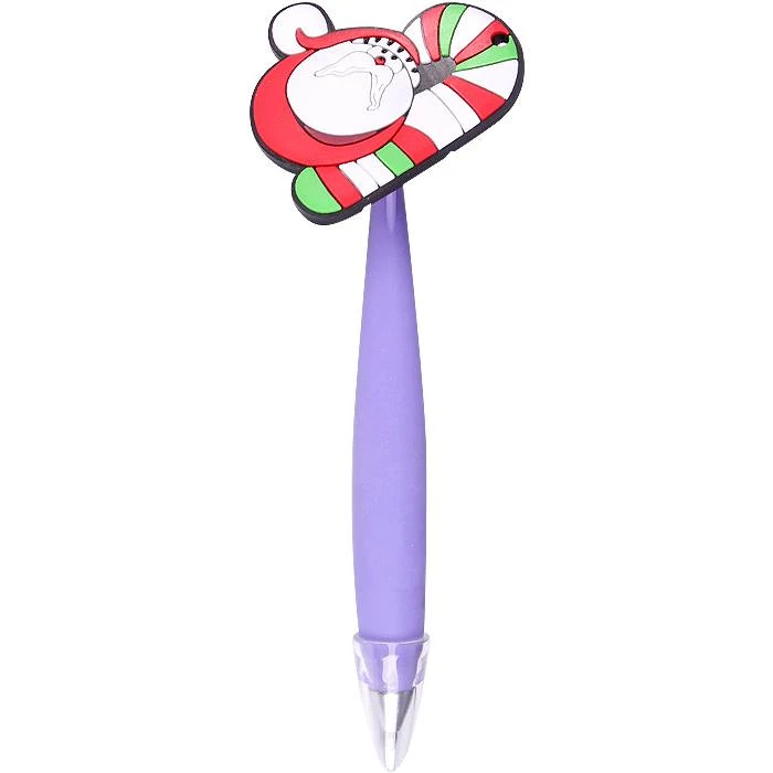 Ручка шариковая синяя "Новогодняя" ассорти