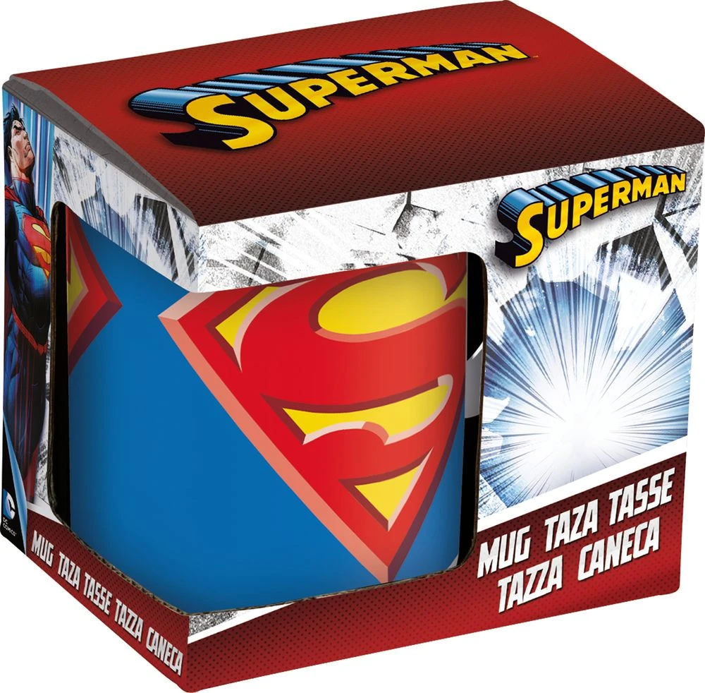 Кружка керамическая в подарочной упаковке (325 мл). Супермен Знак