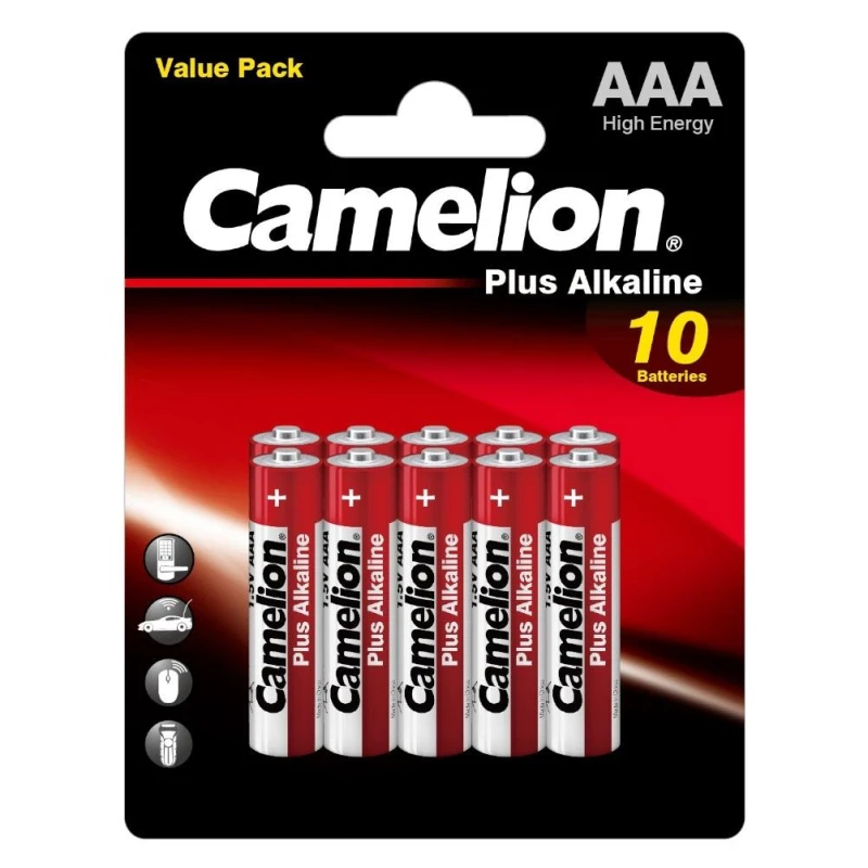 Батарейка Camelion Plus Alkaline 10шт/бл (LR03-BP10, 1.5В) (14853)