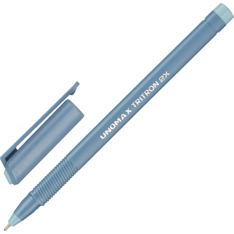 Ручка шариковая неавтомат. Unomax Tritron 2x для ш 0,7мм, л 0,3мм син