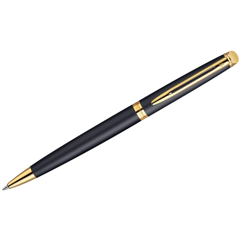 Ручка шариковая Waterman "Hemisphere Matt Black GT" синяя, 1,0мм,