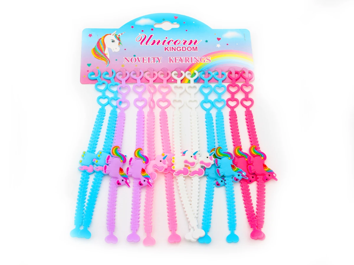 Браслет детский в пакете "ЕДИНОРОГ" (12 шт) (арт. S102)