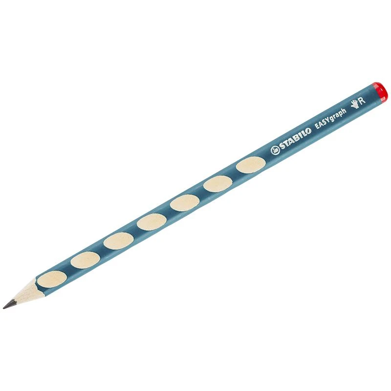 Карандаш ч/г "Easy graph" HB, трехгран., с углублением для пальцев,