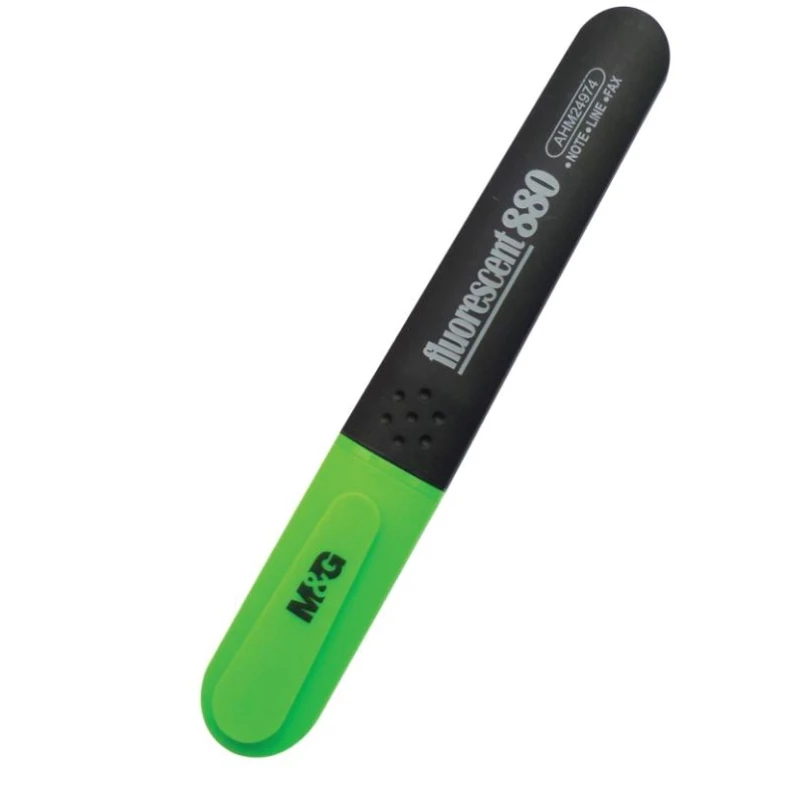 Маркер текстовыделитель M&G, ароматизированный, толщина линии 3мм, зеленый