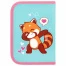 Пенал ПИФАГОР, 1 отделение, полиэстер, 19х13 см, "Red panda", 272283