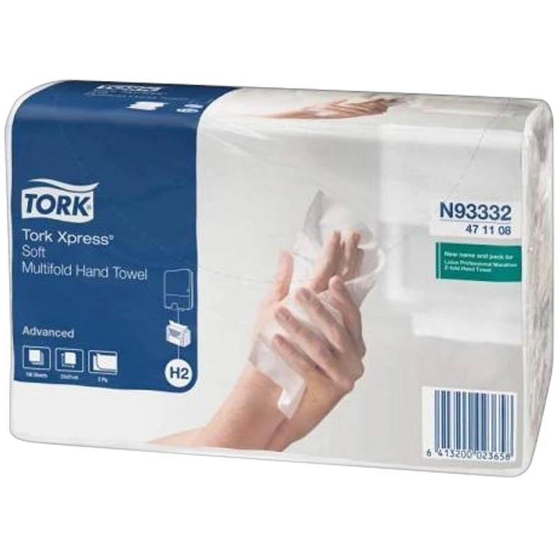 Полотенца бумажные листовые TORK Xpress Multifold(Z-сложение)(Н2), 2сл,