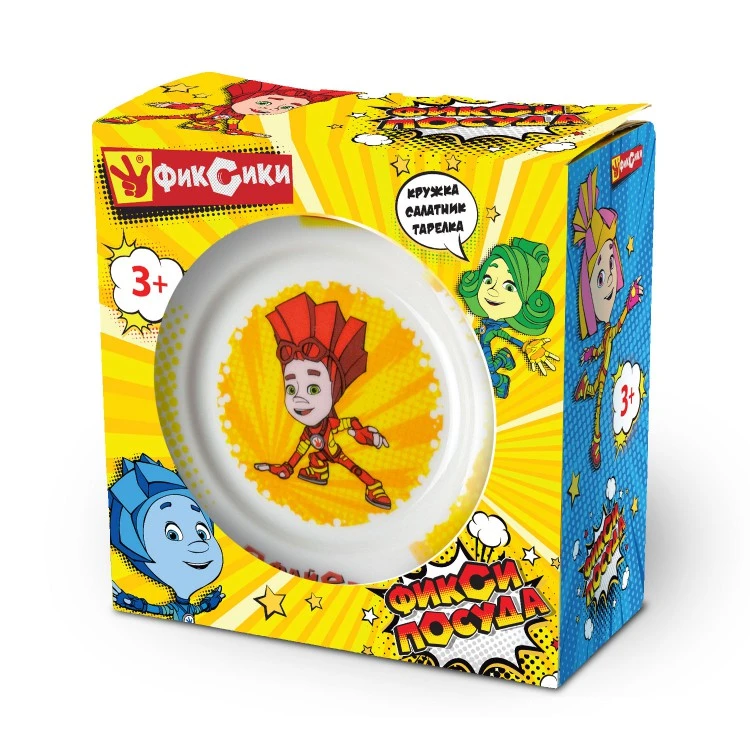 Набор посуды Фиксики Файер, (3 предмета), фарфор Набор посуды Фиксики Файер, (3 предмета), фарфор