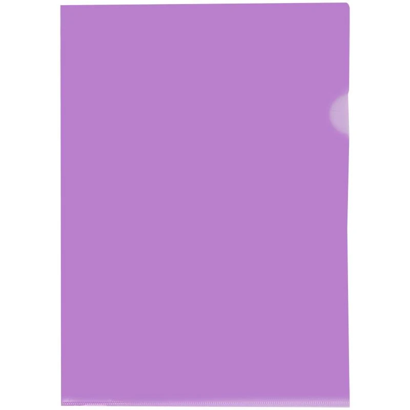 Папка-уголок OfficeSpace, А4, 150мкм, прозрачная фиолетовая Fmu15-6_872