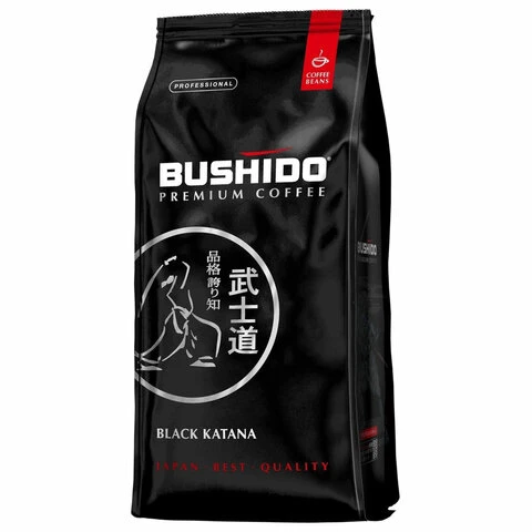 Кофе в зернах BUSHIDO "Black Katana", натуральный, 1000 г, 100%