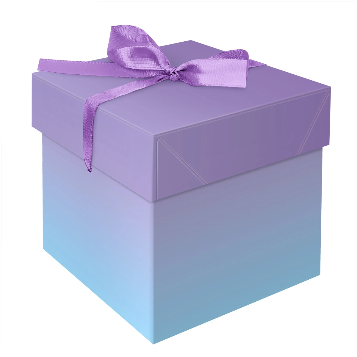 Коробка складная подарочная MESHU "Duotone. Blue-Lilac gradient",