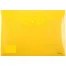 Папка-конверт на кнопке А4 жёлтая 0,18мм