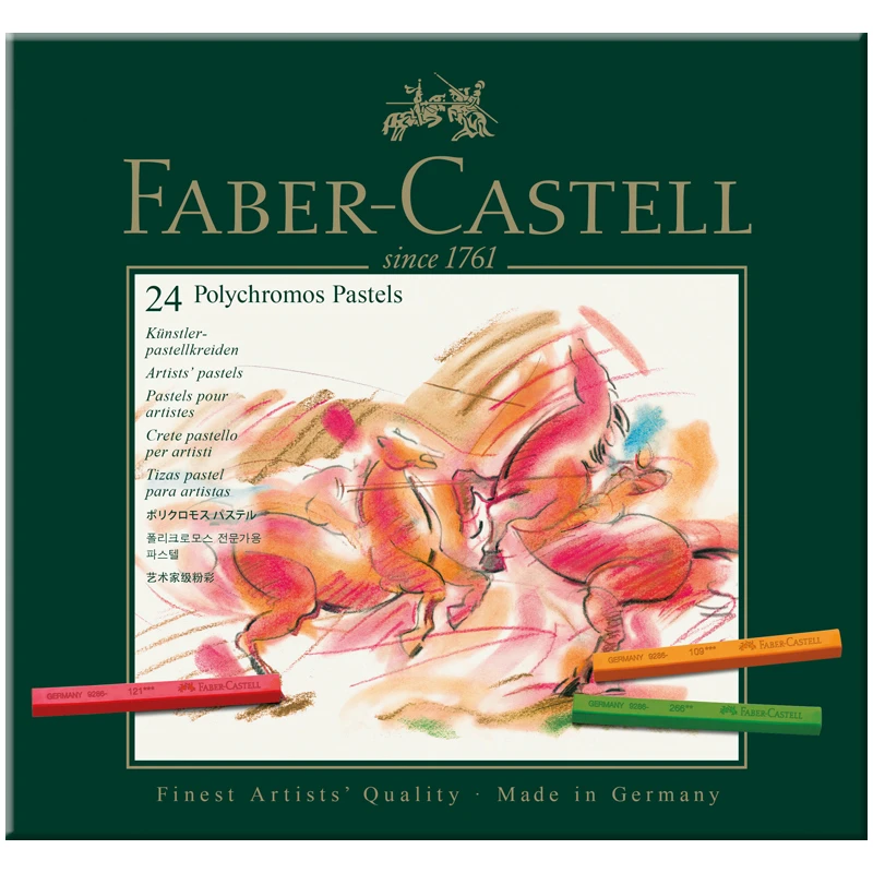 Пастель художественная Faber-Castell "Polychromos" 24цв., картон.