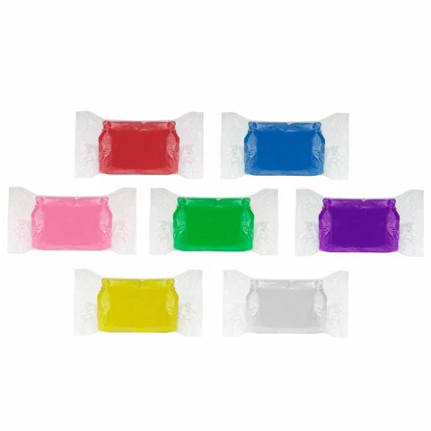 Пластилин на растительной основе (тесто для лепки) ЮНЛАНДИЯ, 7 цветов, 420 г,