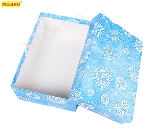 Набор прямоугольных коробок 5 в 1 Снежинки (40 x 28 x 10-32 x 20 x 6 см) ПП-7264