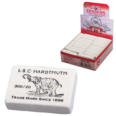 Резинка стирательная KOH-I-NOOR "Слон", прямоугольная, 45х32х12 мм, Резинка стирательная KOH-I-NOOR "Слон", прямоугольная, 45х32х12 мм,