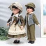 Кукла коллекционная парочка "Маня и Ваня, оливковые наряды" набор 2 шт