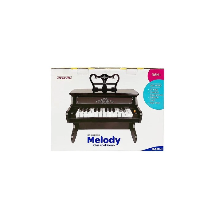 Музыкальный детский центр-пианино Everflo Keys, цвет чёрный