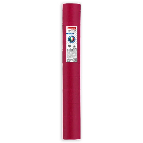 Бумага гофрированная (ИТАЛИЯ) 180 г/м2, красная (589), 50х250 см, BRAUBERG Бумага гофрированная (ИТАЛИЯ) 180 г/м2, красная (589), 50х250 см, BRAUBERG