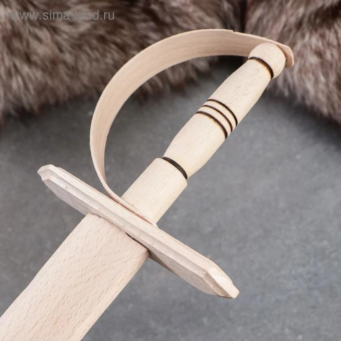 Сувенирное деревянное оружие "Сабля", 35 см, массив бука