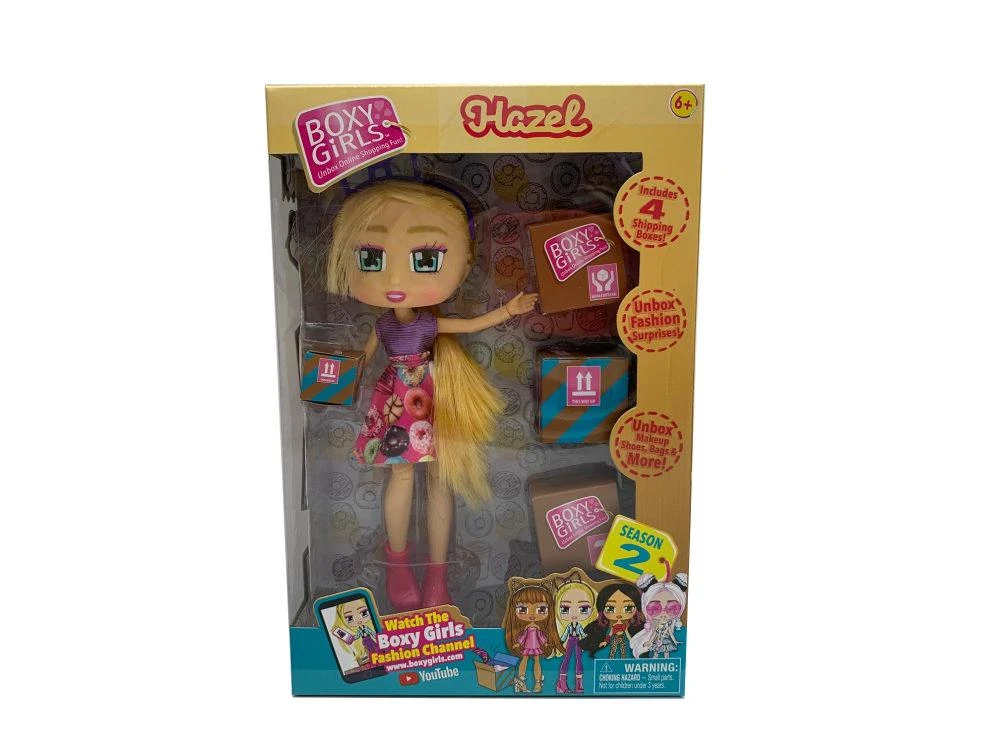 1TOY Кукла Boxy Girls Hazel 20 см., с аксессуарами в 4х коробочках. Т16627