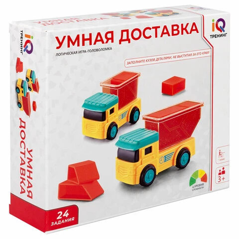 Настольная логическая игра IQ ТРЕНИНГ "Умная доставка", 1TOY, Т25480