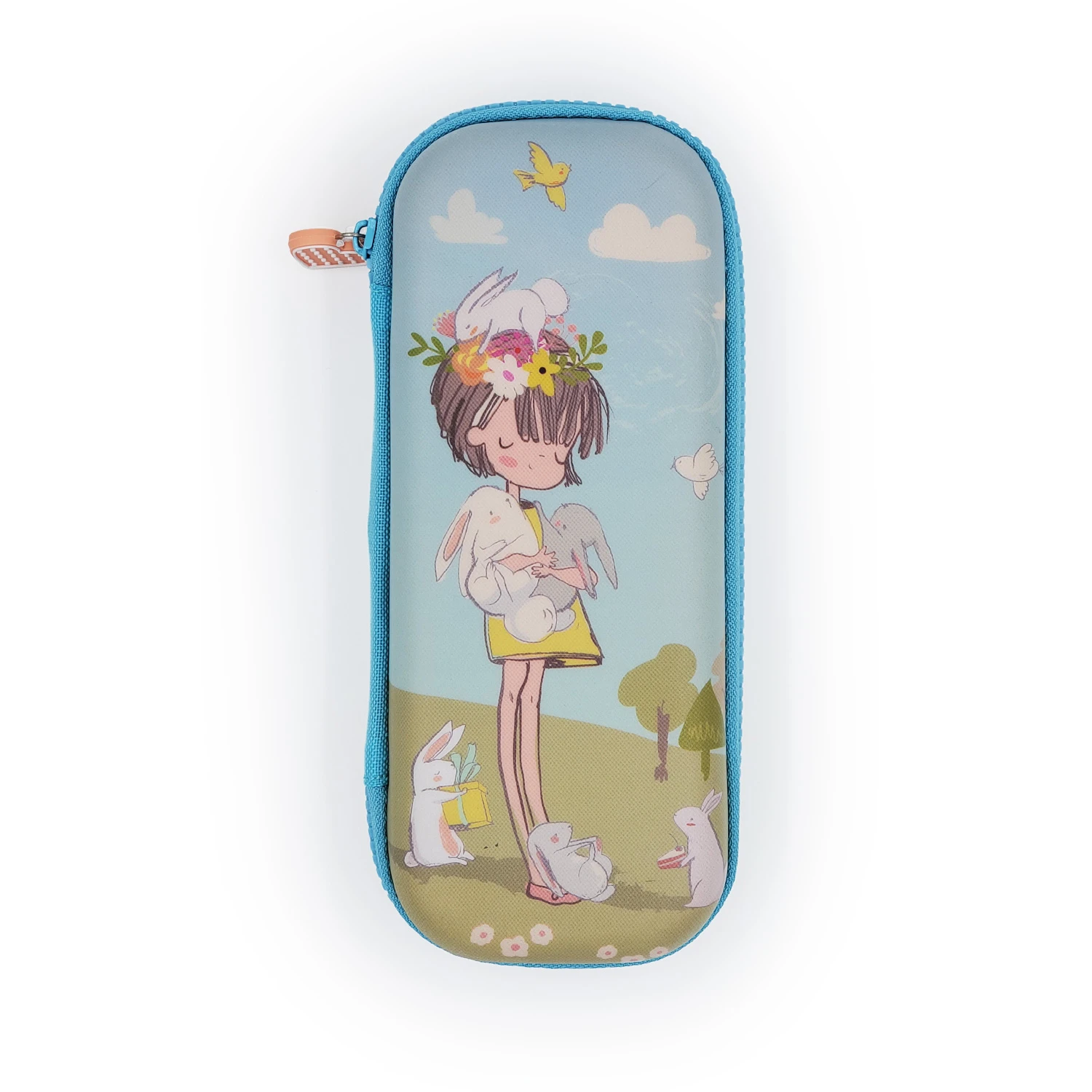 ПЕНАЛ НА МОЛНИИ "ДЕВОЧКА И КРОЛИКИ", ОДНО ОТДЕЛЕНИЕ, 220 х95х50ММ ПЕНАЛ НА МОЛНИИ "ДЕВОЧКА И КРОЛИКИ", ОДНО ОТДЕЛЕНИЕ, 220 х95х50ММ